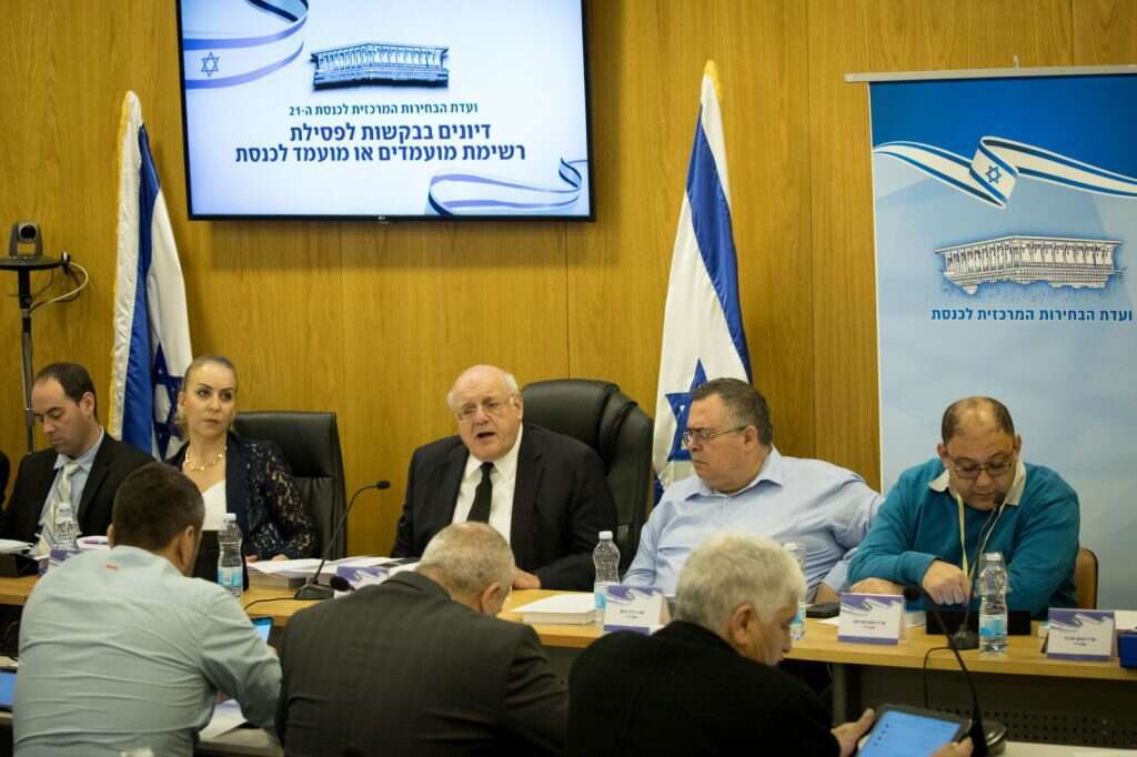 מרץ 2020: ועדת הבחירות המרכזית, בראשות השופט חנן מלצר. | נועם ריבקין פנטון, פלאש 90