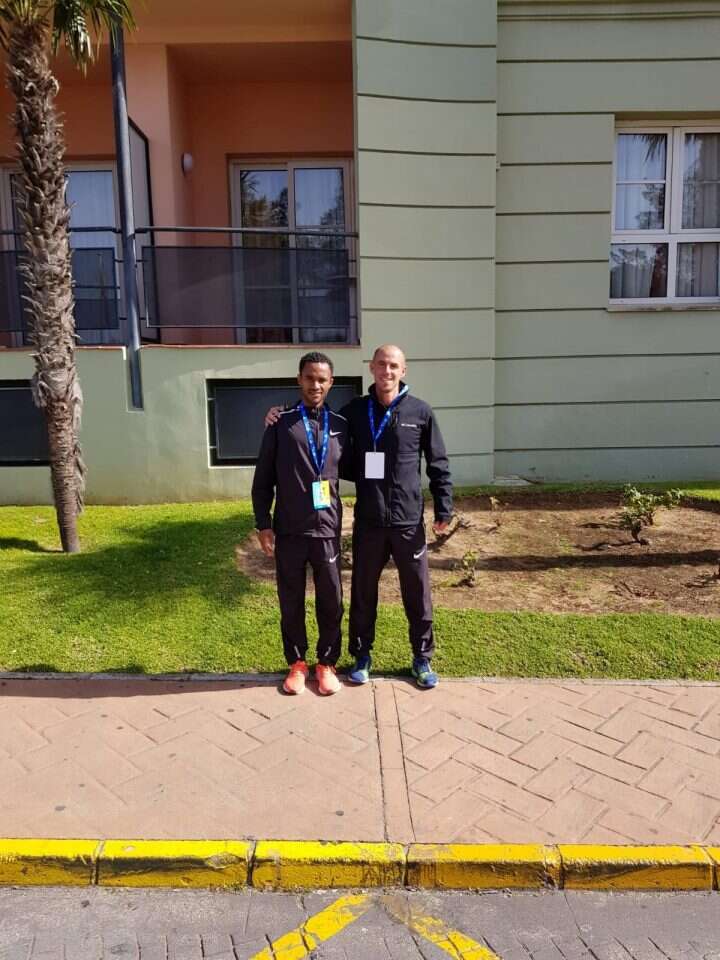 שיתוף פעולה פורה. עם המאמן דן סלפטר. | באדיבות יח"צ איגוד האתלטיקה