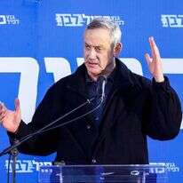 יו"ר מפלגת כחול־לבן בני גנץ. | AFP