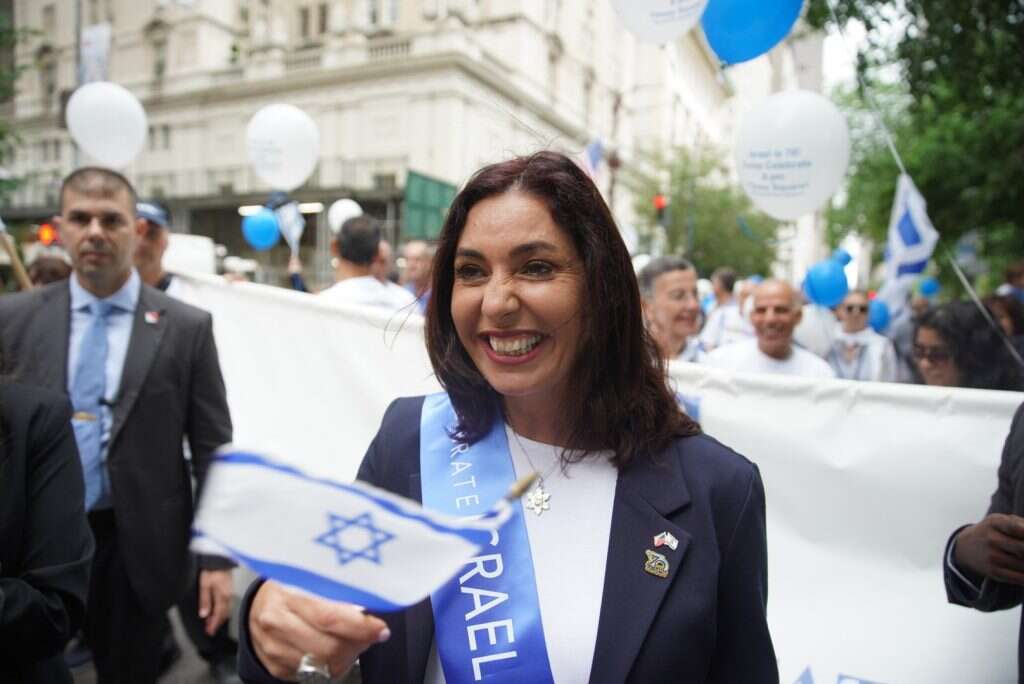 שרת התרבות מירי רגב בחגיגות 70 שנה לישראל שנערכו בניו-יורק. | אנצ'ו ג'וש ג'יני