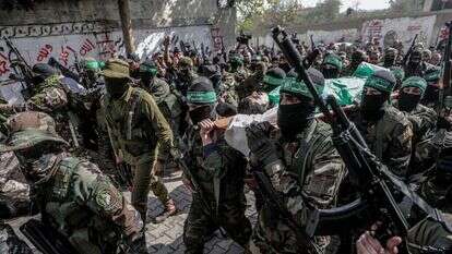 מחבלי חמאס ברצועת עזה. | EPA