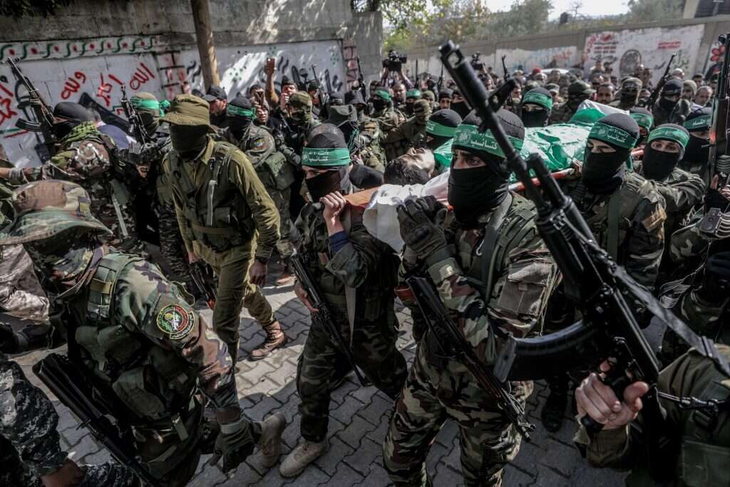 מחבלי חמאס ברצועת עזה. | EPA