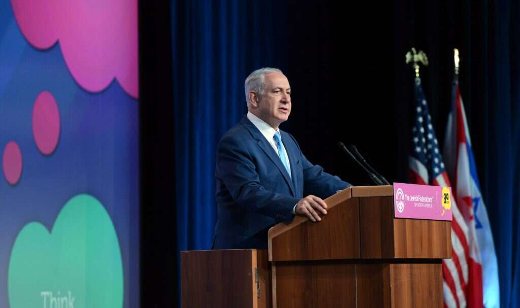 נתניהו נאם בעצרת הכללית של הפדרציות היהודיות בארה"ב. | חיים צח לע"מ