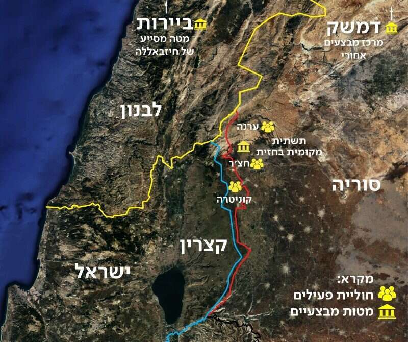 פריסת תשתית "תיק הגולן" במרחב. | דו"צ פריסת תשתית "תיק הגולן" במרחב. | דו"צ