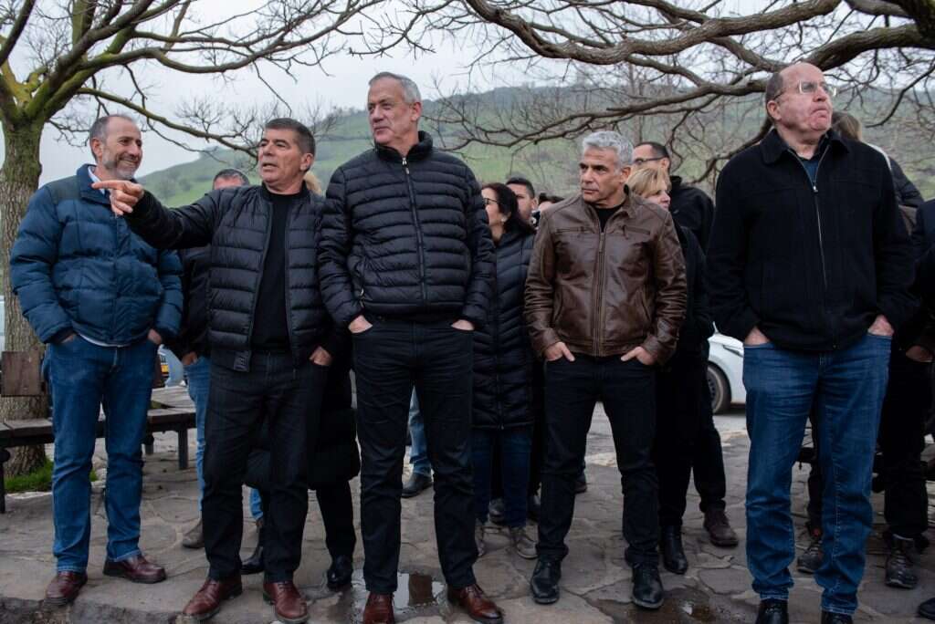 יעלון, לפיד, גנץ ואשכנזי. | אייל מרגולין - ג'יני