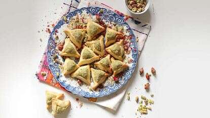 אוזני המן מרציפן פיסטוק. | אפרת ליכטנשטט אוזני המן מרציפן פיסטוק. | אפרת ליכטנשטט