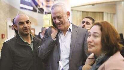 גנץ באירוע מפלגתי בפתח־תקווה. | גילי יערי, פלאש 90