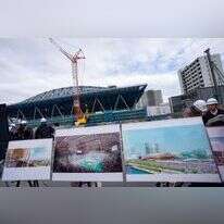 אתר הקמתו של האצטדיון שיארח את תחרויות האתלטיקה בטוקיו 2020, | EPA