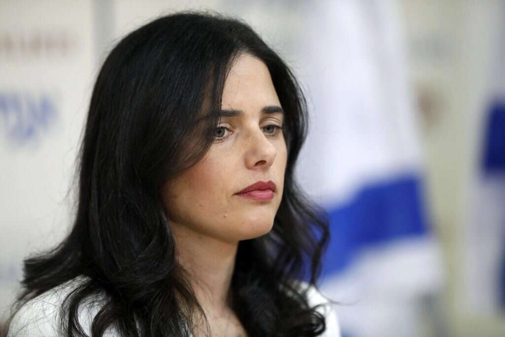 שרת המשפטים איילת שקד. | EPA