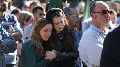 לוויתו של הרב אחיעד אטינגר ז"ל. | EPA