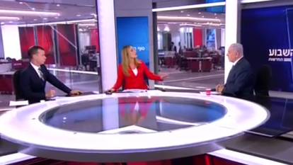 נתניהו באולפן חדשות 12.