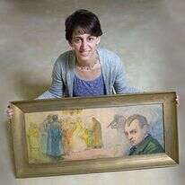 אליזבת רנצקי, נינתו של האמן משה רנצקי. | סלאבומיר גרינברג