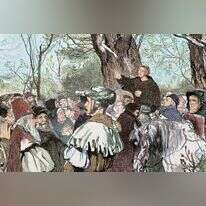 לותר היה רק החוליה הראשונה בזחלי הטנק הגרמני לדבריה של רבקה. מרתין לותר, תחריט צבעוני משנת 1882. | גטי אימג'ס