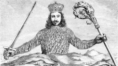 כריכתו של הספר "לוויתן" של תומס הובס. | שאטרסטוק