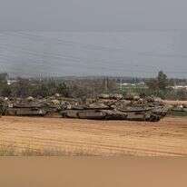 כוחות צה"ל על גבול עזה. | EPA