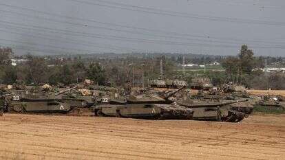 כוחות צה"ל על גבול עזה. | EPA