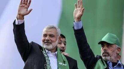 יחיא סנוואר ואיסמעיל הניה. | EPA