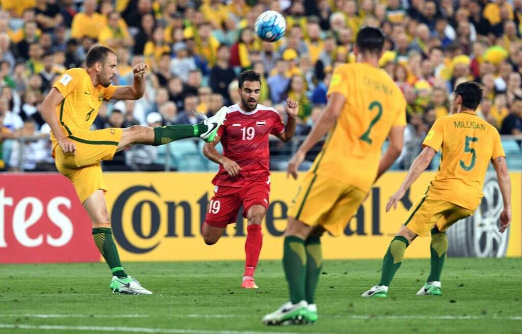 העיתונות הבינלאומית דיברה על הסינדרלה מהמזרח התיכון, ולא על המדינה המדממת. סוריה נגד אוסטרליה במוקדמות המונדיאל, 2018. | AFP