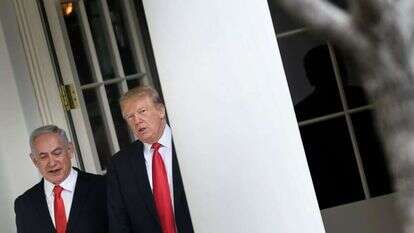 טראמפ ונתניהו בבית הלבן. | AFP
