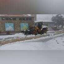 פינוי שלג בחרמון. | יריב ברוך, אתר החרמון