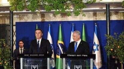נתניהו ובולסונארו. | AFP