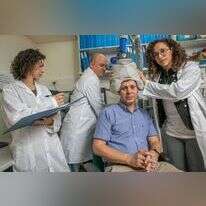 מימין: מעיין הראל, פרופ' אברהם צנגן וד"ר אורי אלינגון. | יוסי אלוני