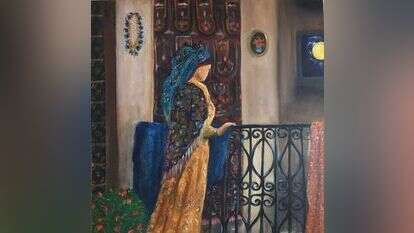 לעגן את לידת הרווקה המבוגרת ביסודות קדושת המשפחה. ציור: אסתר ציבל, שומרת הלילה, שמן על בד,2012