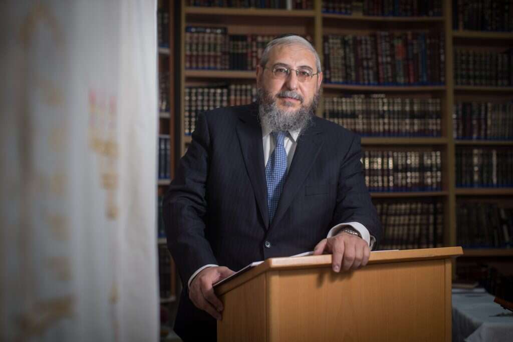 הרב חיים אמסלם. | יונתן זינדל, פלאש 90