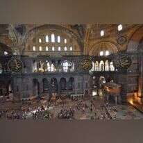 "הציפייה של עמנו ושל העולם המוסלמי". כנסיית איה סופיה. | שאטרסטוק