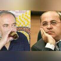 אחמד טיבי ואביגדור ליברמן. | אורן בן חקון, אייל מרגולין - ג'יני