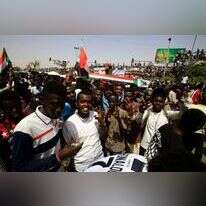 מפגינים בחרטום. | AFP מפגינים בחרטום. | AFP