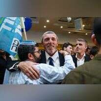 מטה איחוד מפלגות הימין בליל הבחירות. | לירון מולדובן