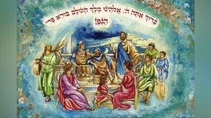 מתוך ההגדה המצוירת של שוקי פריימן המוצגת בימים אלו בגלריית "שוקי פריימן" בירושלים. | באדיבות מיכל סדן הפקת אמנות. מתוך ההגדה המצוירת של שוקי פריימן המוצגת בימים אלו בגלריית "שוקי פריימן" בירושלים. | באדיבות מיכל סדן הפקת אמנות.