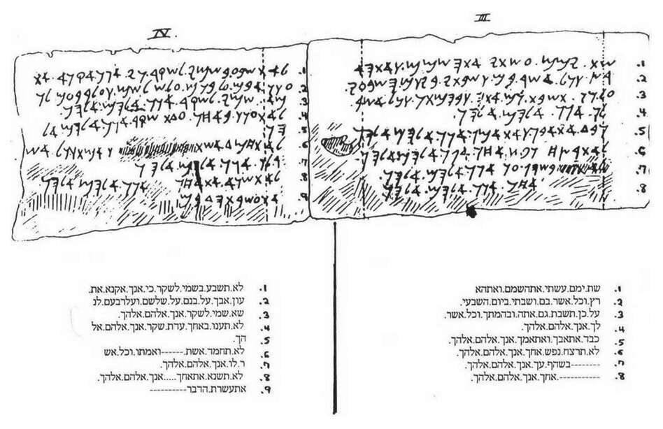 עשרת הדיברות. | באדיבות הספריה הבריטית. עשרת הדיברות. | באדיבות הספריה הבריטית.
