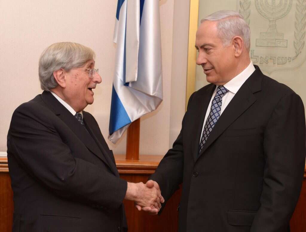 בנימין נתניהו עם השופט יעקב טירקל. | משה מילנר, לע"מ