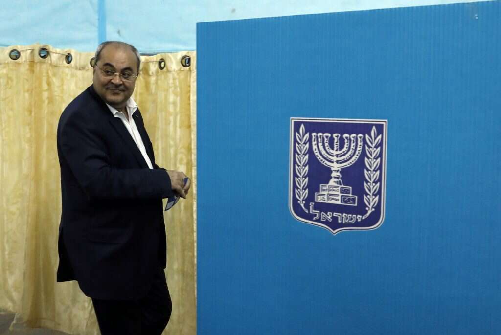 אחמד טיבי מצביע. | AFP