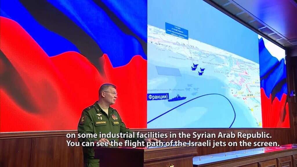 טענו שישראל השתמשה במטוסיהם כהסוואה. משרד ההגנה הרוסי בתדרוך על הפלת מטוסם. טענו שישראל השתמשה במטוסיהם כהסוואה. משרד ההגנה הרוסי בתדרוך על הפלת מטוסם.