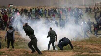 עימותים בגבול הרצועה. | AFP