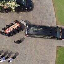 הלוויתו של אלן גרסיה בלימה. | AFP