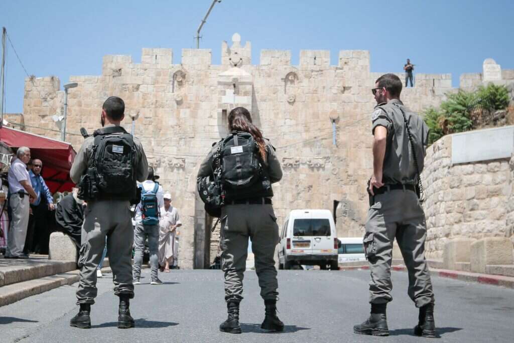 לוחמי ולוחמות מג"ב בזירה. | אורן בן חקון