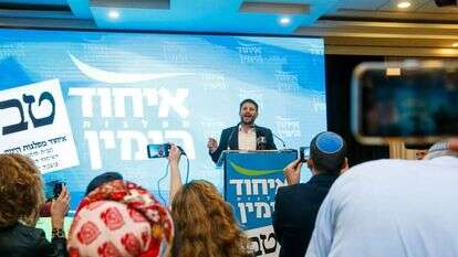 בצלאל סמוטריץ במוצאי יום הבחירות. | לירון מולדובן