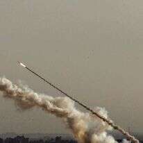 ירי מעזה לעבר ישראל. | EPA