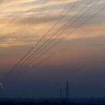 מטחי רקטות מעזה, הערב. | AFP