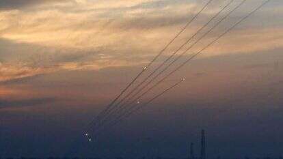 מטחי רקטות מעזה, הערב. | AFP