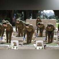 טקס הנחת נר הזיכרון על קברי חללי צה''ל, הר הרצל. | EPA