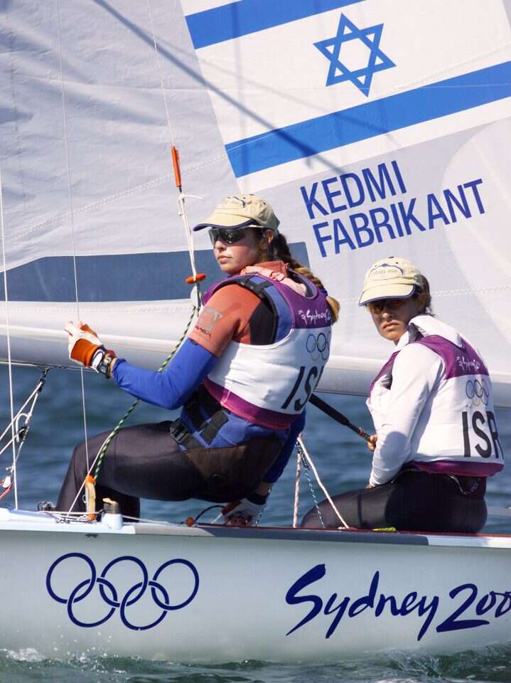 השיט הוא אהבה גדולה. קדמי–צוקרמן (מימין) ושותפתה ענת פבריקנט. | רויטרס