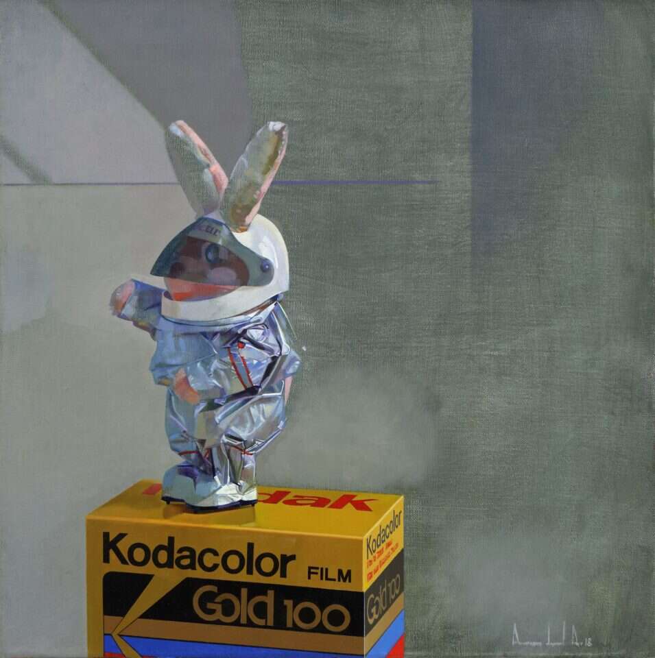 ציור: אמנון דוד ער, Keep Going, שמן על בד, 2018