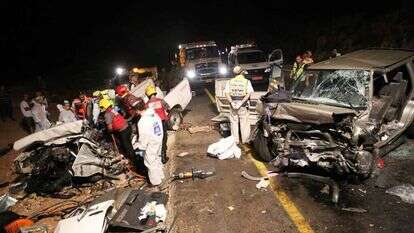 תאונת הדרכים בכביש חוצה שומרון. | יהושע יוסף