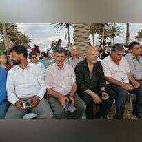 פעיל ה-BDS סאלח חוואג'ה ובכירים ברש"פ בחוף דור