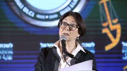 נשיאת העליון אסתר חיות בכנס לשכת עורכי הדין. | ליאב פלד
